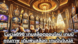 Lucia898 เกมสล็อตออนไลน์ เกมมีคุณภาพ เดิมพันสล็อต เกมปั่นโบนัส จ่ายรวดเร็วทันใจ ไม่กั๊ก
