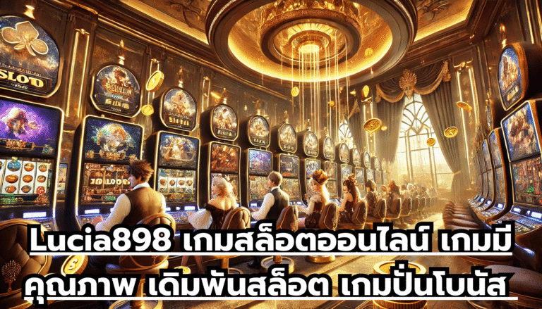 Lucia898 เกมสล็อตออนไลน์ เกมมีคุณภาพ เดิมพันสล็อต เกมปั่นโบนัส จ่ายรวดเร็วทันใจ ไม่กั๊ก