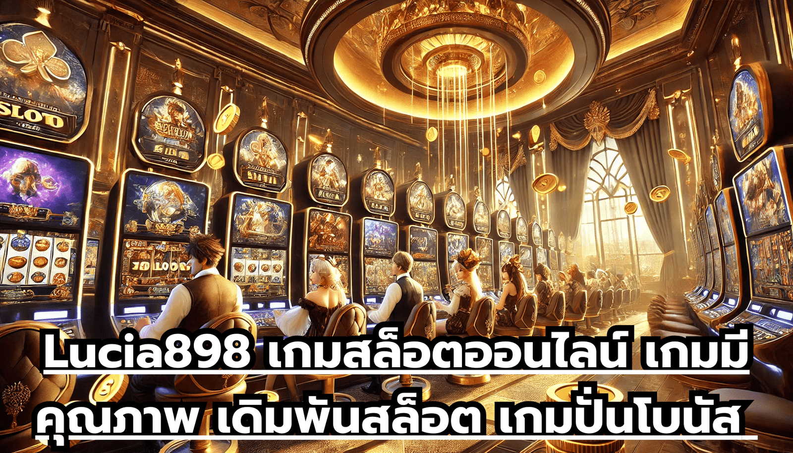 Lucia898 เกมสล็อตออนไลน์ เกมมีคุณภาพ เดิมพันสล็อต เกมปั่นโบนัส จ่ายรวดเร็วทันใจ ไม่กั๊ก